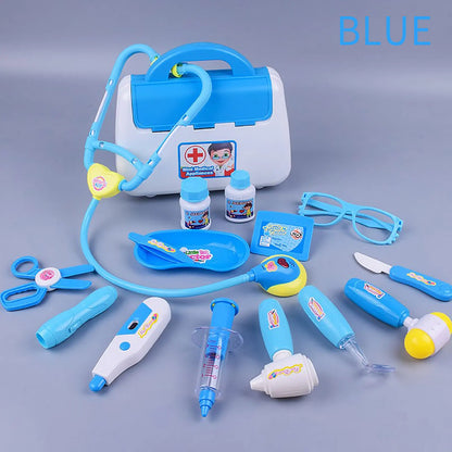 Set de 16 Piezas de Caja Médica para Niños con Sonido y Luz | Juguete Simulado de Doctor y Enfermera