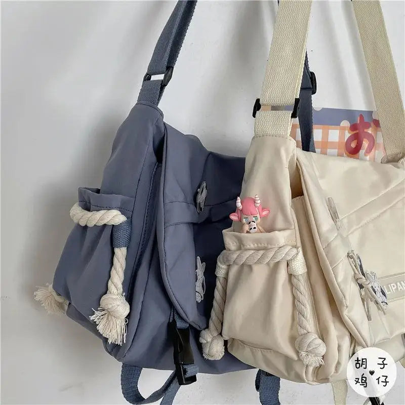 Bolso Bandolera de Nylon  – Gran Capacidad, Retro y Versátil