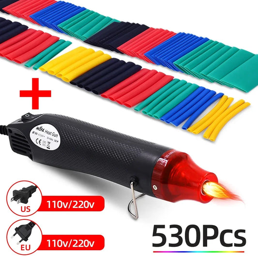 Kit de 530 Piezas de Tubo Termorretráctil 2:1 para Reparación de Cables - Compatible con 110V y 220V