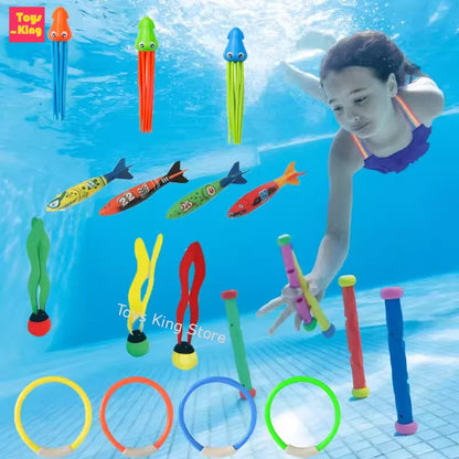 Juguetes de Buceo para Niños | Delfines, Peces, Cohetes y Diamantes para Caza de Tesoros en Piscina