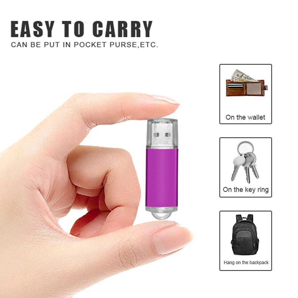 USB Flash Drive 256GB 128GB 64GB 32GB 16GB 8GB 4GB | Pendrive Alta Velocidad USB 2.0