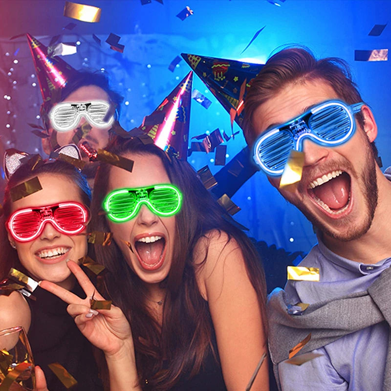 12-164Pcs Accesorios Luminosos para Fiestas - Gafas LED, Barras de Luz, Luces para Dedos y Horquillas Brillantes