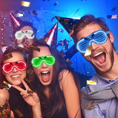 12-164Pcs Accesorios Luminosos para Fiestas - Gafas LED, Barras de Luz, Luces para Dedos y Horquillas Brillantes