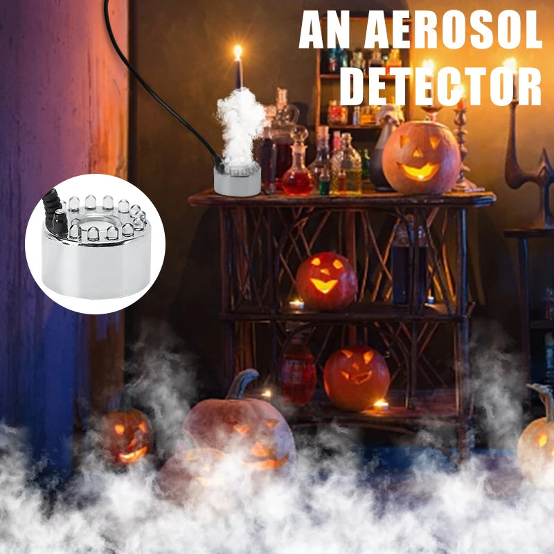 Mini LED Calabaza de Niebla con Luz, Fuente de Agua y Máquina de Niebla para Decoración de Halloween, Navidad, Pascua y Festividades