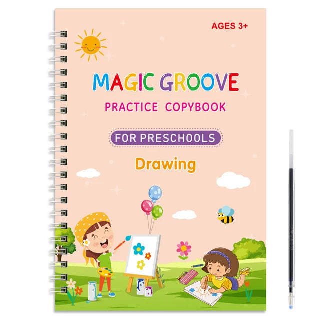 Cuaderno Mágico Reutilizable para Niños - Juguete Educativo Montessori de Escritura y Dibujo