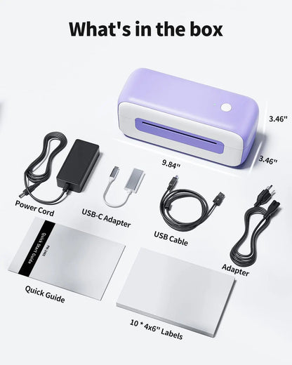 Impresora de Etiquetas Phomemo PM-246S - Térmica de 152mm/s para Etiquetas de Envío 4x6 - Conexión USB para Pequeños Negocios