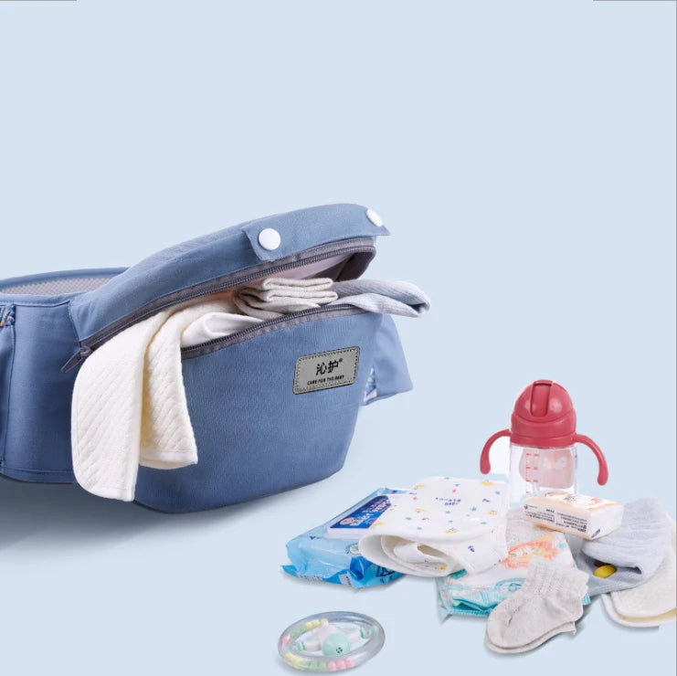 Nuevo Portabebés Ergonómico 3 en 1 para Bebés de 0 a 48 Meses - Asiento de Cadera, Envoltura Frontal y Marsupio Ergonómico