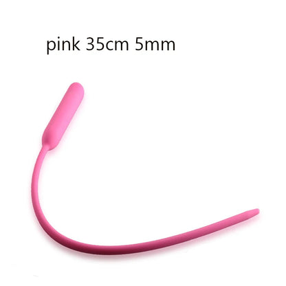 Vibrador de silicona con catéter uretral, dilatador, Juguetes sexuales para adultos, estimulación ocular de caballo, sonido, inserción de pene, catéter uretral para hombres