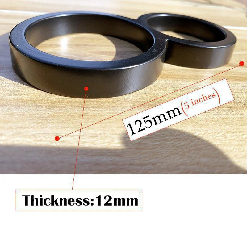 Números de Casa Flotantes de 125mm en Color Negro, Placas Modernas para Dirección Exterior, Carteles de Buzón