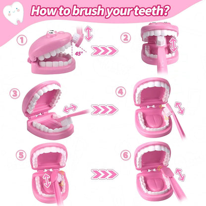 Set de Juguete de Dentista para Niños | Simulación de Educación Temprana para Practicar Higiene Oral