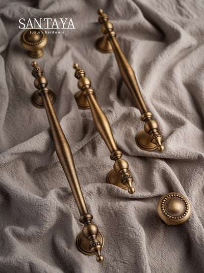 Manijas de Gabinete de Bronce SANTAYA – Tiradores Retro para Muebles y Puertas