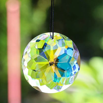 Soporte de Exhibición de Arte de Uñas de Cristal Holográfico - 80mm | Herramienta Profesional para Manicura y Decoración