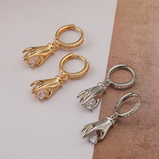 Pendientes Colgantes de Circonita Mafisar para Mujer – Aretes de Diseño Único en Color Dorado/Plateado, Alta Calidad, para Fiesta y Uso Diario, Joyería para la Oreja, Regalos