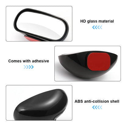 Espejo Retrovisor Lateral 360° Ajustable para Coche SEAMETAL | Espejo de Ángulo Amplio para Estacionamiento y Punto Ciego
