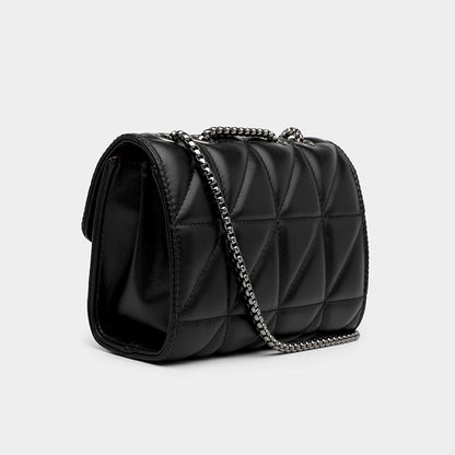 Bolso cruzado con cadena para mujer, bandolera de un solo hombro, estilo cruzado diagonal