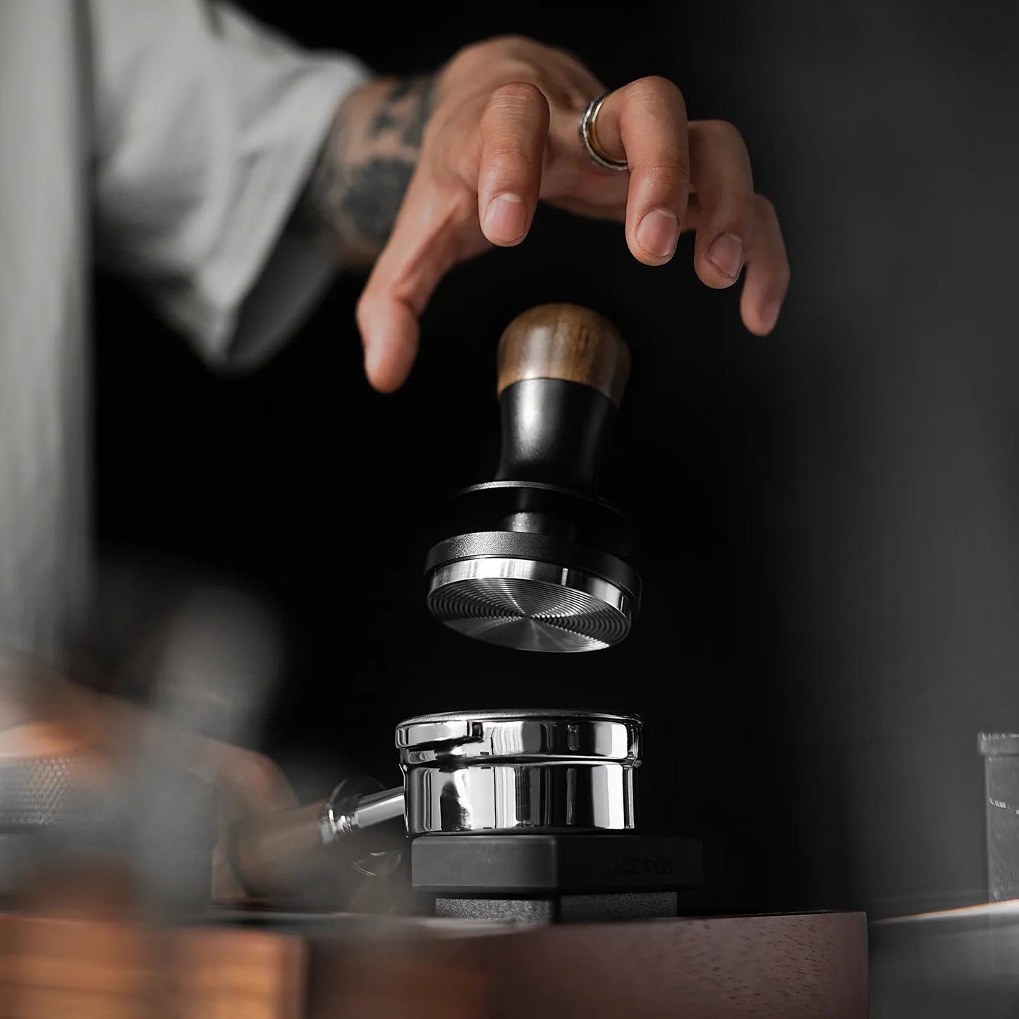 Herramienta de Barista Calibrada para Espresso (51mm, 53mm, 58mm)