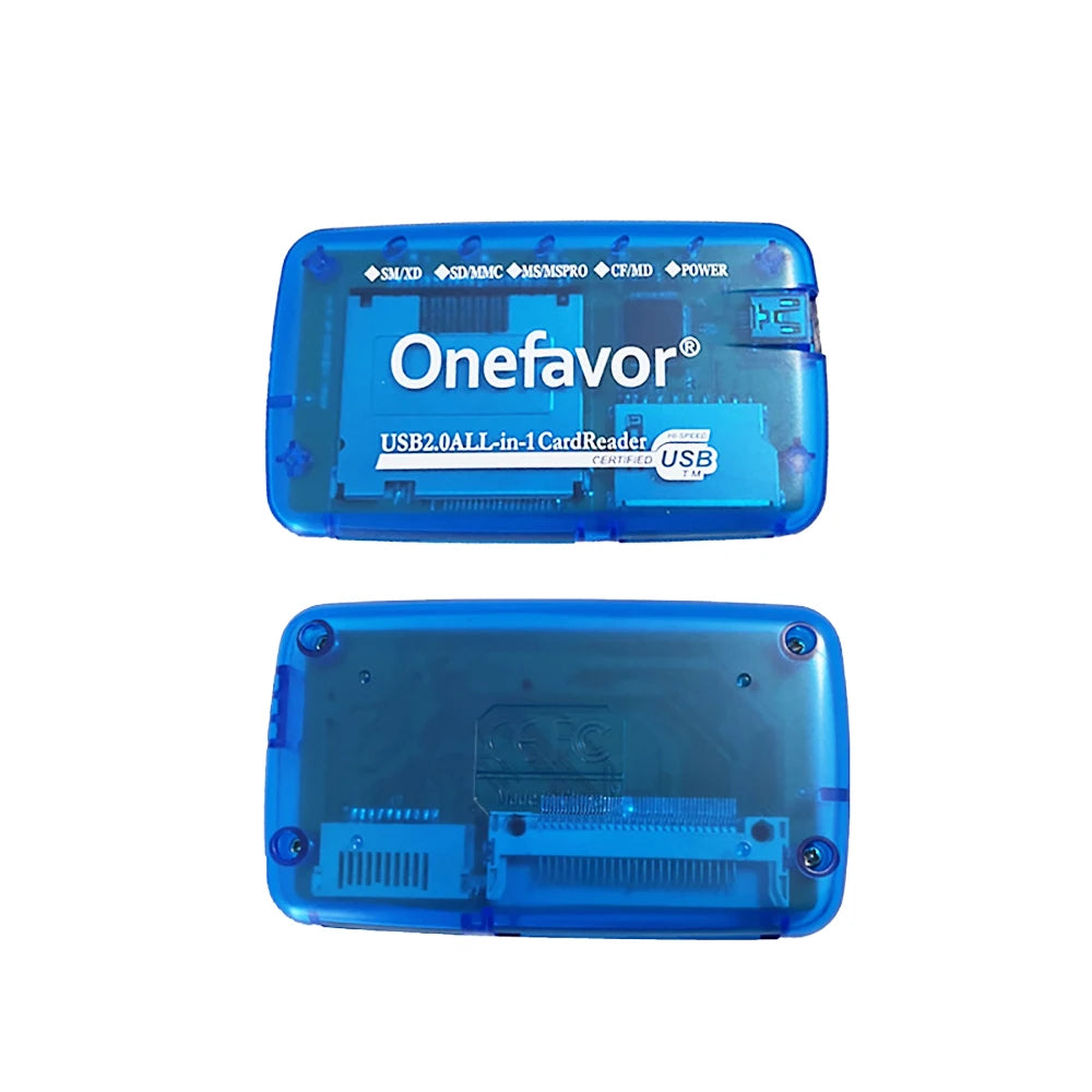 Lector de Tarjetas de Memoria Portátil USB 2.0 Todo en Uno para SM, SD, MMC y Memory Stick | Alta Velocidad