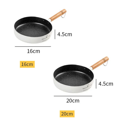 Sartén antiadherente para cocina de inducción, sartén para Wok de 20cm, sartén para panqueques, bistec para el hogar, sartén para huevos, estufa de Gas, cacerola Universal duradera