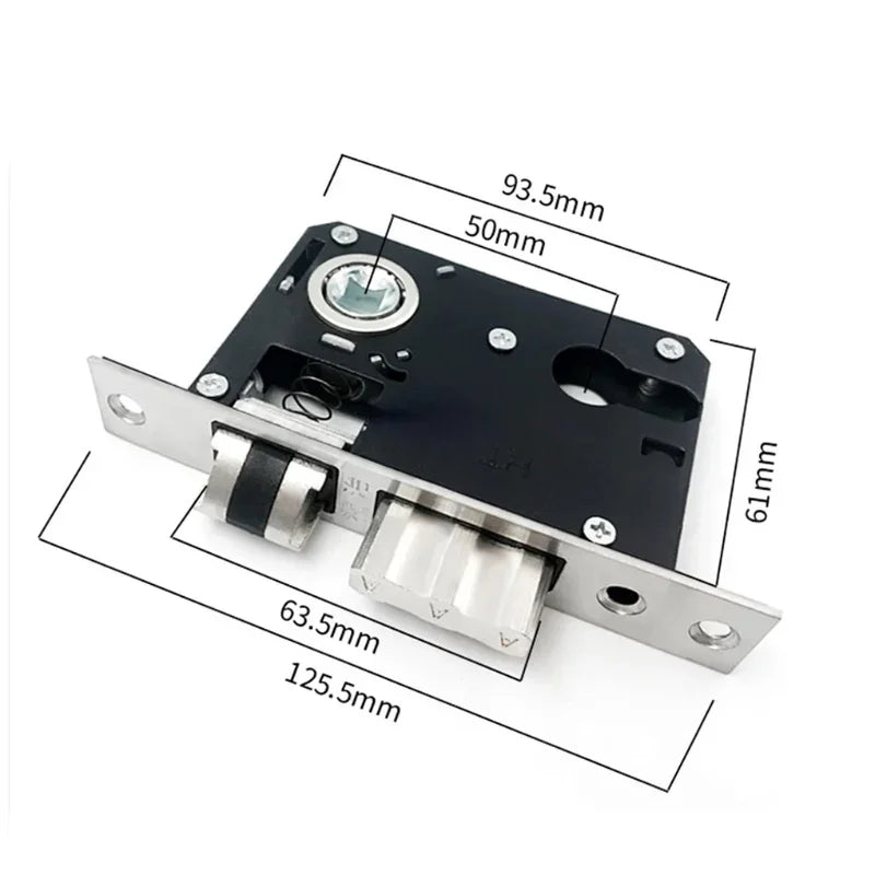 Kit de Palanca de Mano Estilo Europeo – Accesorios de Hardware en Aluminio con Bloqueo Retro para Puertas