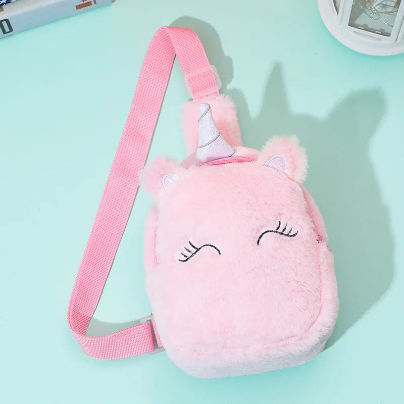 Mochila Infantil de Unicornio | Bolsa Cruzada y Estuche para Niñas | Diseño Lindo y Funcional