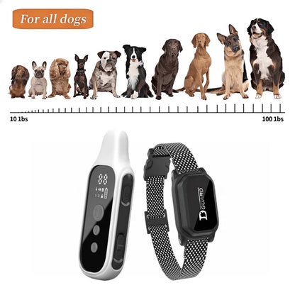 Collar de Entrenamiento para Perros Digital de 800m, Impermeable, Recargable, con Control Remoto y Pantalla LCD para Perros de Todos los Tamaños, Shock, Vibración y Sonido