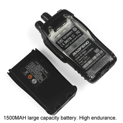 10PCS Walkie Talkie Baofeng 888S UHF 400-470MHz | Radio Bidireccional 5W Profesional de Largo Alcance para Seguridad