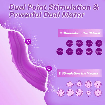 Vibrador Portátil para Mujer con Estimulación de Clítoris, Control por App Bluetooth y Vibración Magnética