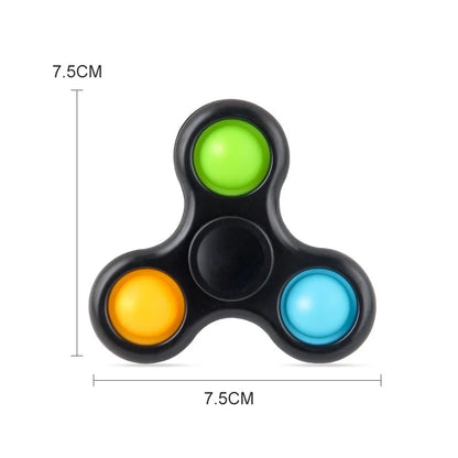 Spinner multicolor para aliviar el estrés, juguete de descompresión, regalo para niños y niñas, novedad