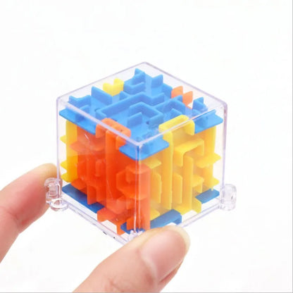 Juguete Educativo de Laberinto 3D Divertido, Mini Cubo Mágico Puzzle, Desafío de Juegos Mentales, Juguetes Educativos Tempranos para Niños, Alivia el Estrés