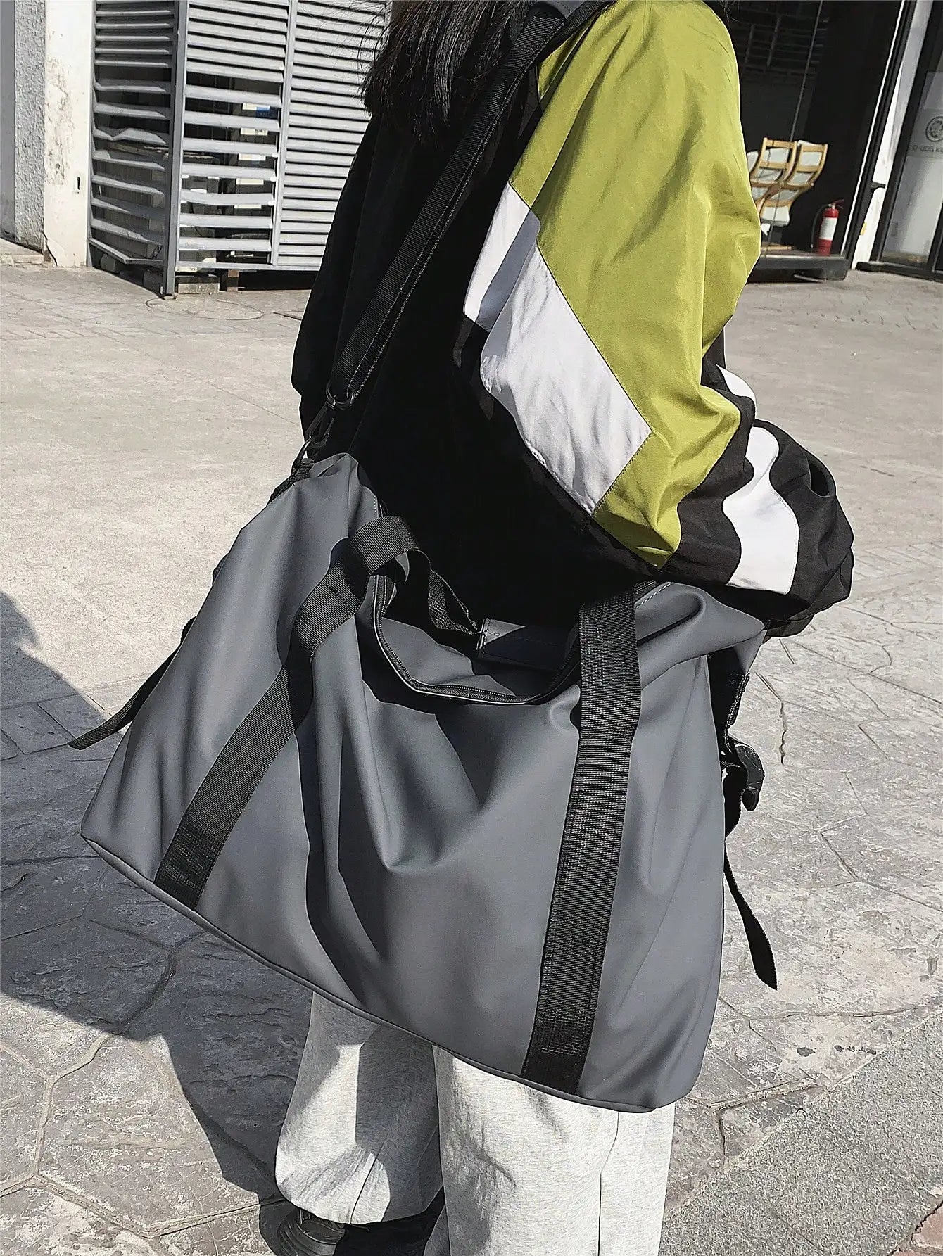Bolsa de Viaje de Mano con Gran Capacidad, Bolsa Deportiva y de Fitness Ligera, Bolsa Crossbody para Viajes y Almacenaje