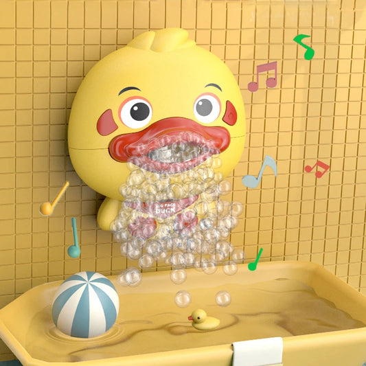 Juguete de Baño con Burbujas para Bebés - Pato de Burbujas Divertido con Música y Máquina de Burbujas para la Bañera