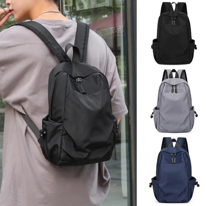 Men's Backpack Fashion Small Black Shoulder School Bag For Man 2024 Canvas Designer Waterproof Sports Travel Male Backpacks