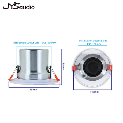Amplificador de Sonido para Teatro en Casa Inteligente con WiFi y Bluetooth - Panel de Música Android Empotrado en Pared - Altavoces Estéreo Mini de Techo para Hotel y Residencial