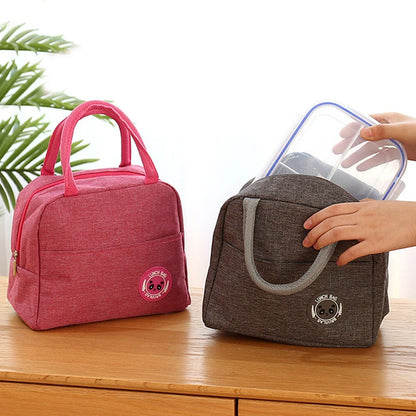 Bolsa Térmica Insulada para Almuerzo, Estilo Bento con Aluminio, Bolsa Portátil para Comida, Perfecta para Estudiantes y Profesionales