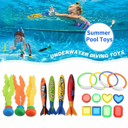 Juguete Acuático de Tiburón para Niños - Juego de Lanzamiento y Buceo en la Piscina, Regalos Educativos y Divertidos para el Verano