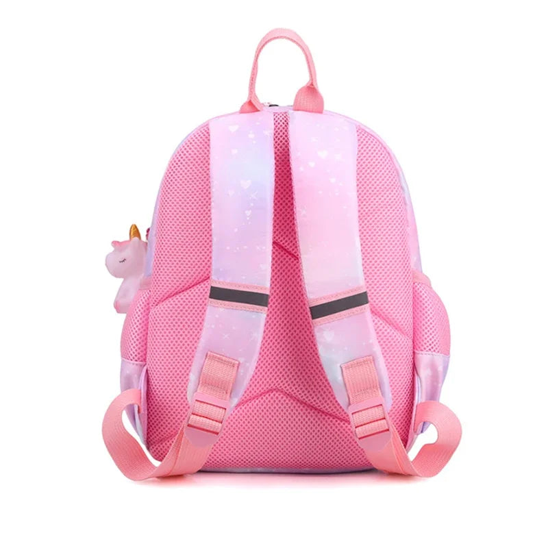 Mochila Infantil Unicornio para Niñas – Cartón Rosa Princesa, Mochila Escolar y Satchel para Niños, Perfecta para Kindergarten y Escuela