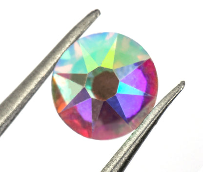 2088 SS16,SS20,SS30 Diamantes de imitación sin fijación por calor 8 grandes 8 pequeños Cristal AB parte posterior plana piedras de decoración de diamantes de imitación de cristal