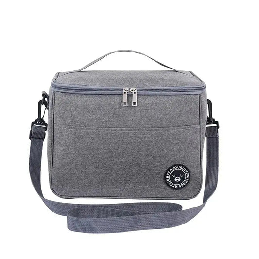 Bolsa Térmica Portátil para Almuerzo, Caja Insulada con Correa para Hombro, Bolsa Impermeable para Oficina y Comidas al Aire Libre