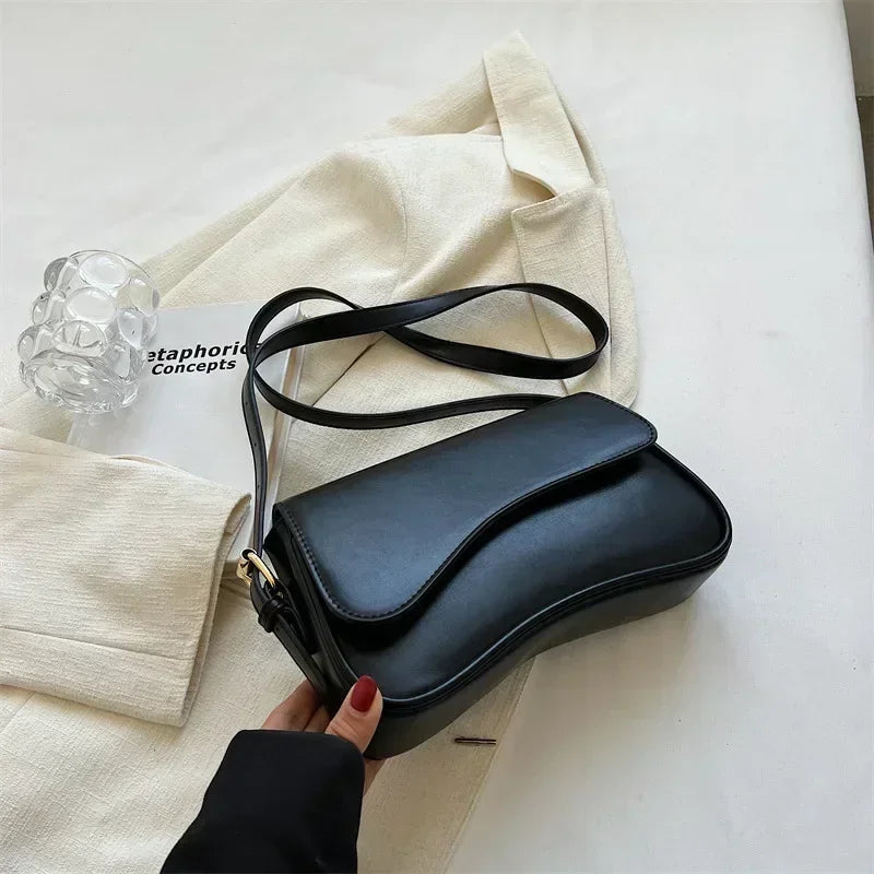 Bolsos Vintage de Cuero para Mujer: Bolso Cruzado 2024 con Solapa Pequeña, Diseño Elegante y Versátil