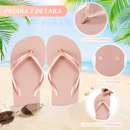 24-120 Pares de Chanclas para Bodas: Sandalias Suaves para Invitados con Tarjetas de Tamaño - Zapatillas a Granel para Hoteles, Spas, Piscina y Fiesta