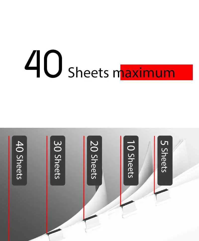 Grapadora de empuje de abrazadera de mano reutilizable sin huellas, Archivo de Libros de papel, carpeta de estudiantes de oficina, herramientas de encuadernación, accesorios de suministros