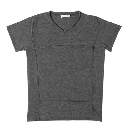 Camiseta de Seguridad para Portabebés | Top de Manga Corta con Bolsillo Canguro para Mamás y Papás