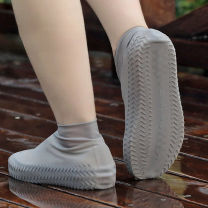 Cubiertas de Zapatos Impermeables Reutilizables de Silicona para Lluvia, Accesorios para Zapatos de Lluvia al Aire Libre, Cubrezapatos para Caminar, 1 Pa
