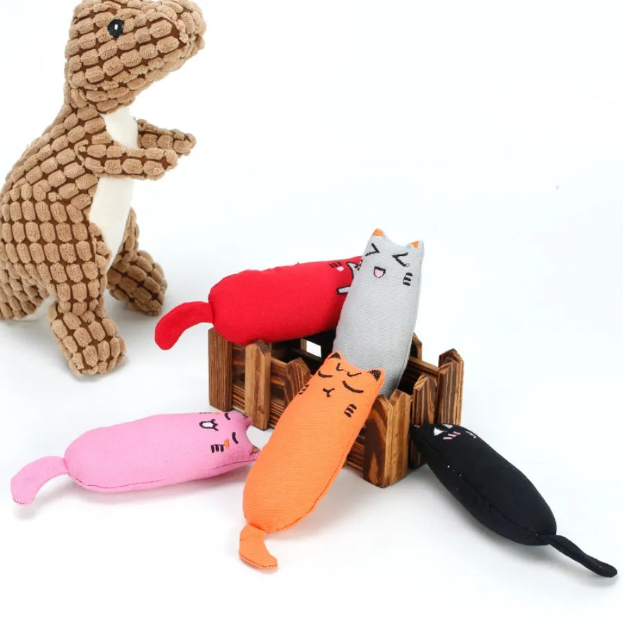 Juguete con Sonido Rustle Catnip: Producto para Gatos, Juguetes Adorables para Gatos y Gatitos para Moler Dientes, Peluche para Gatos Almohada para Pulgar, Accesorios para Mascotas