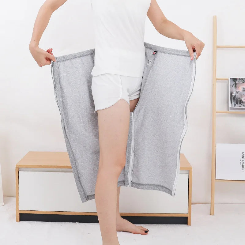 Ropa de Verano para Pacientes de Fácil Puesta y Quita, Pantalones Delgados para Incontinencia, Parálisis y Personas Mayores en Cama