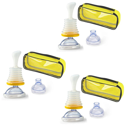 Kit de Primeros Auxilios para Asfixia para Adultos y Niños, Dispositivo de Rescate para Asfixia en el Hogar, Kit de Rescate de 2 Tamaños, 4 Unids/Set