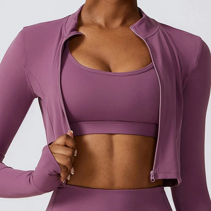 Top de Gimnasio con Cremallera para Mujer: Estilo Sexy y Transpirable