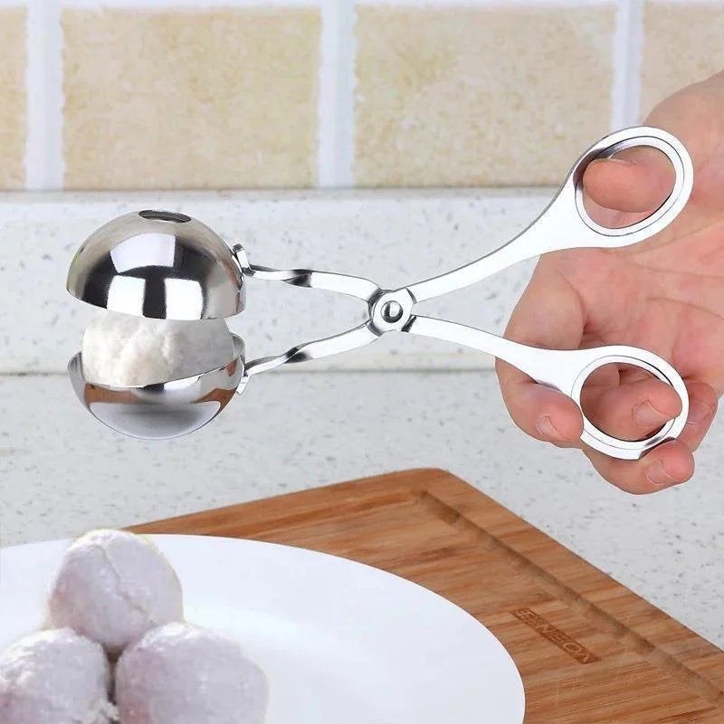 Herramienta para Albóndigas de Acero Inoxidable - Clip Redondo para Dar Forma a Albóndigas y Bolas de Arroz en la Cocina