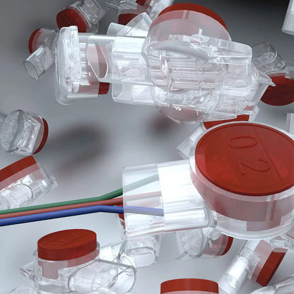 Conectores ZoeRax 100PCS K1 K2 K3, Empalme de Cables de Teléfono y Datos, 2/3 Puertos UY/UR/UB, Terminales de Crimpado