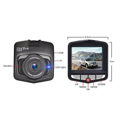 Cámara Dashcam HD 1080p para Automóvil - Grabadora DVR con Visión Nocturna y Sensor de Impacto